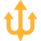 Trident Emblem emoji on Mozilla